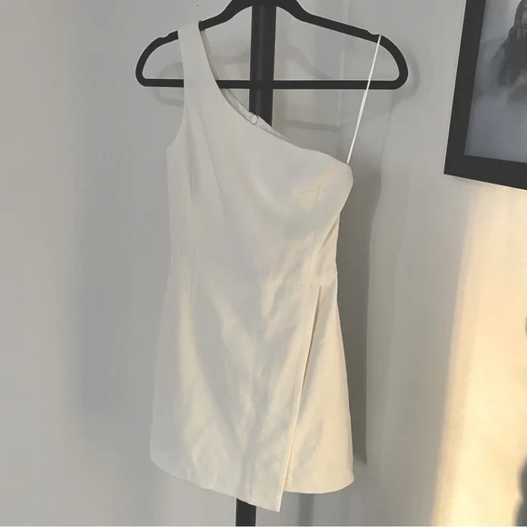 NWT French Connection One Shoulder A-Line Dress - Sz 0 - Picture 11 of 11